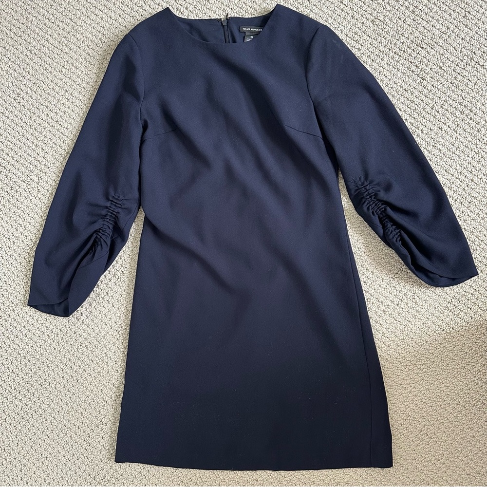 Club Monaco Dark Blue Long Sleeve Dress